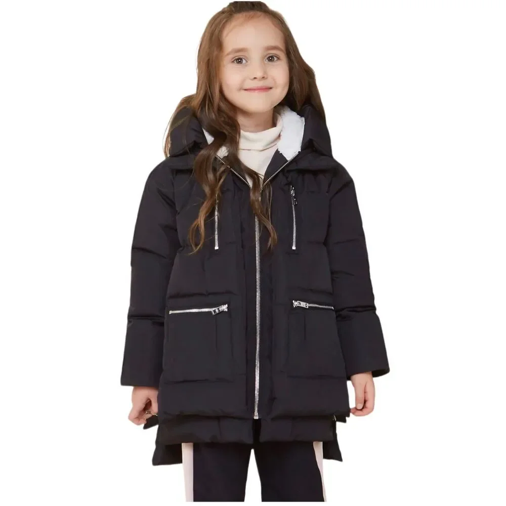 Orolay Kids Thickened Hooded Down Coat Sz 6-7 Yrs